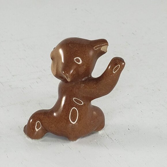 Vintage Hagen Renaker Angry Brown Bear Cub Baby Miniature Figurine - Picture 4 of 9